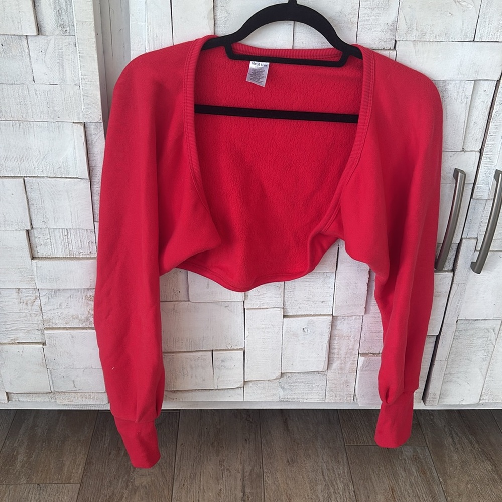 Strut This - Red Shrug Sweater
